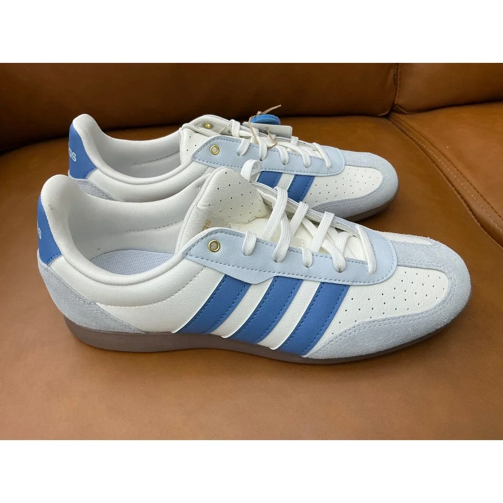 Adidas Barreda Lo Womens Size 8 White Blue New Gum‎ Sole HQ7390 Sneaker